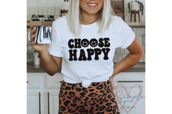 Choose Happy Embroidery Design