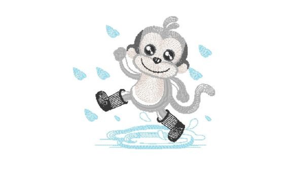 Cute Monkey: A Smart Embroidery Choice for Small Business Branding