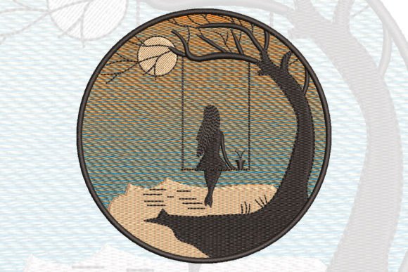 Girl on Cradle: A Seasonal Embroidery Design Review