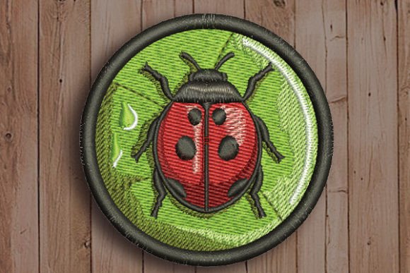 Ladybug in Circle: A Smart Choice for Small Business Embroidery